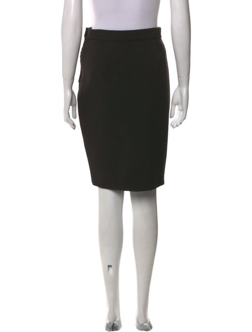 L'Agence Pleated Accents Knee-Length Skirt