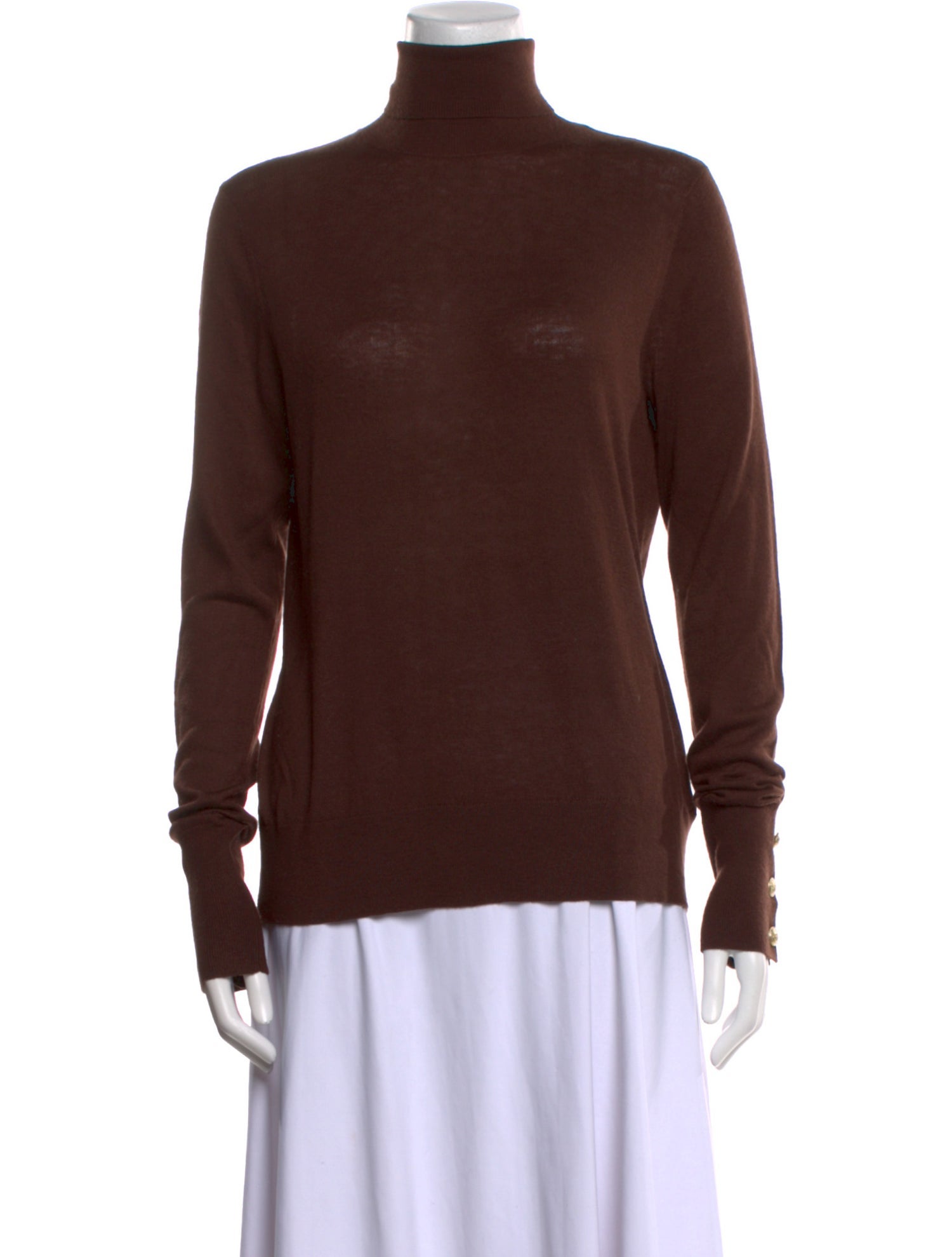 L'Agence Nylon Turtleneck Sweater