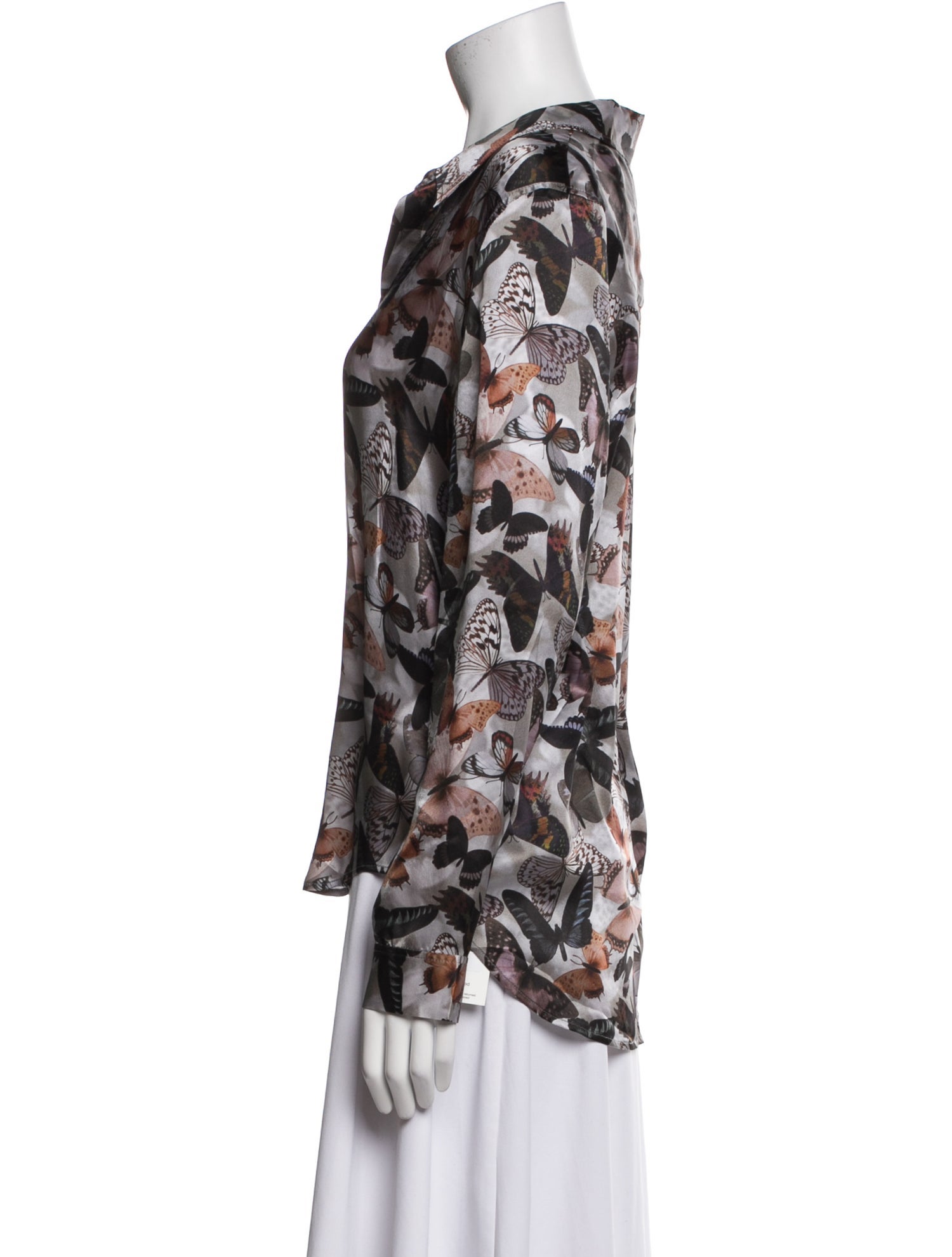 L'Agence Silk Printed Blouse