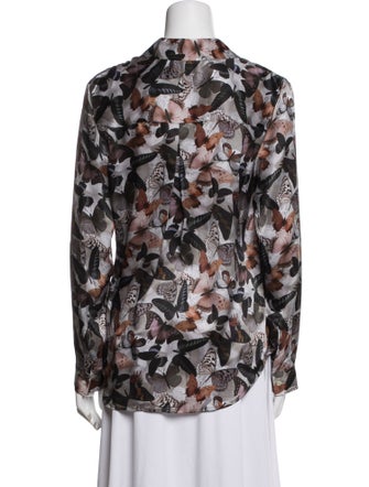 L'Agence Silk Printed Blouse