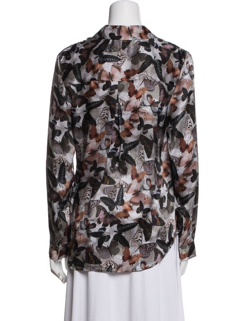 L'Agence Silk Printed Blouse