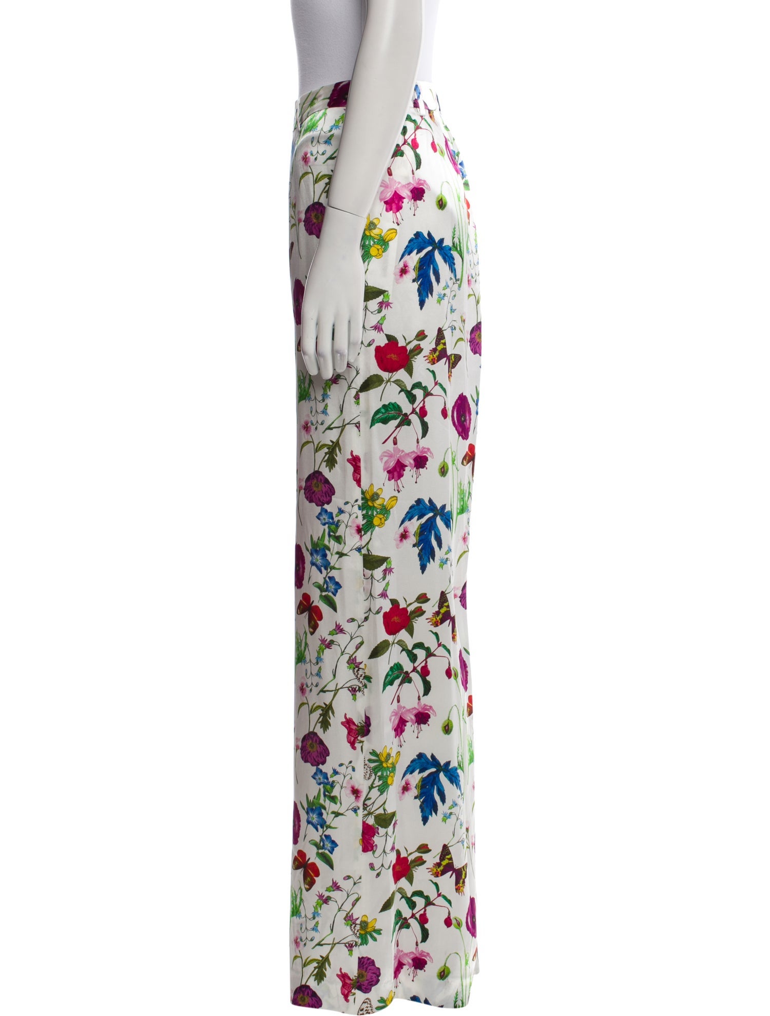 L'Agence Silk Wide Leg Pants