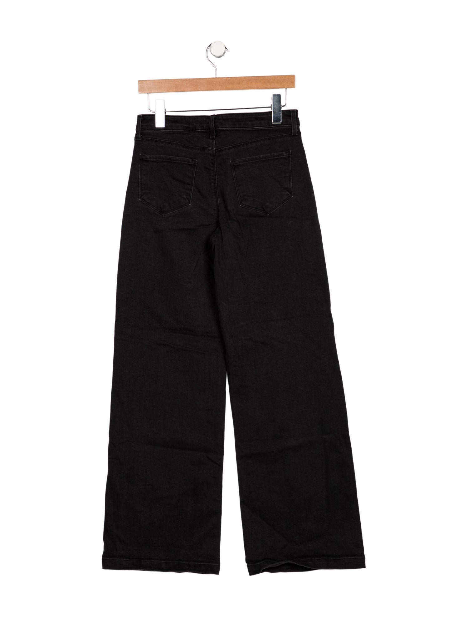 L'Agence Mid-Rise Wide Leg Jeans
