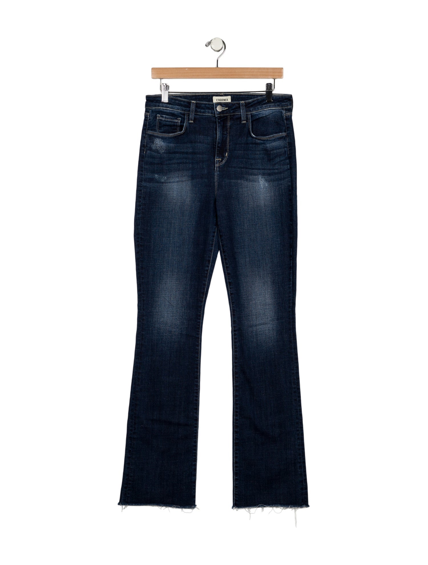 L'Agence Mid-Rise Wide Leg Jeans