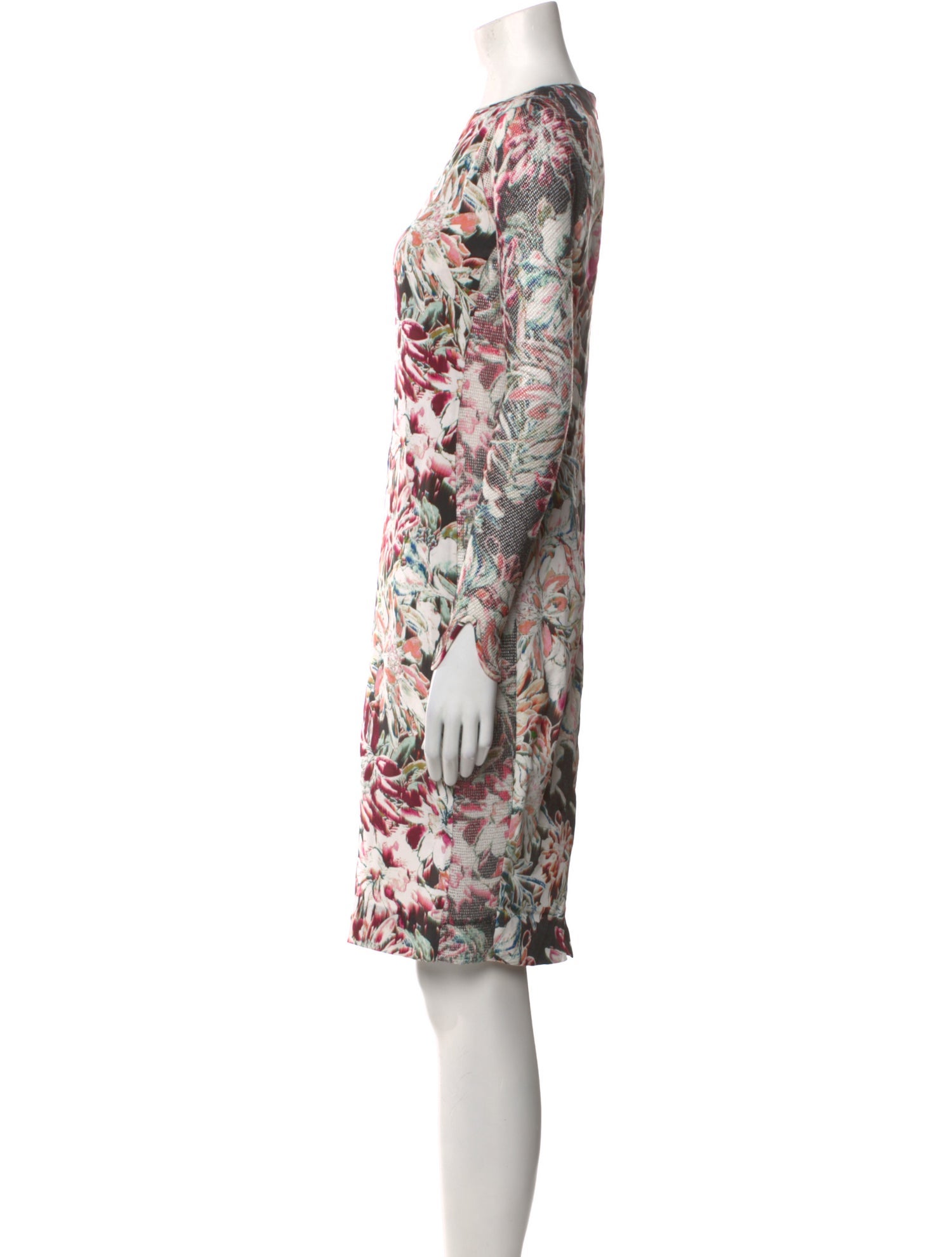 L'Agence Silk Knee-Length Dress