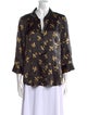 L'Agence Silk Printed Blouse