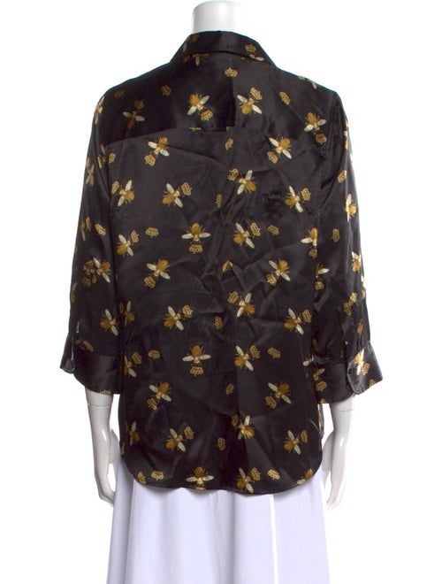 L'Agence Silk Printed Blouse