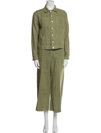 L'Agence Linen Pant Set
