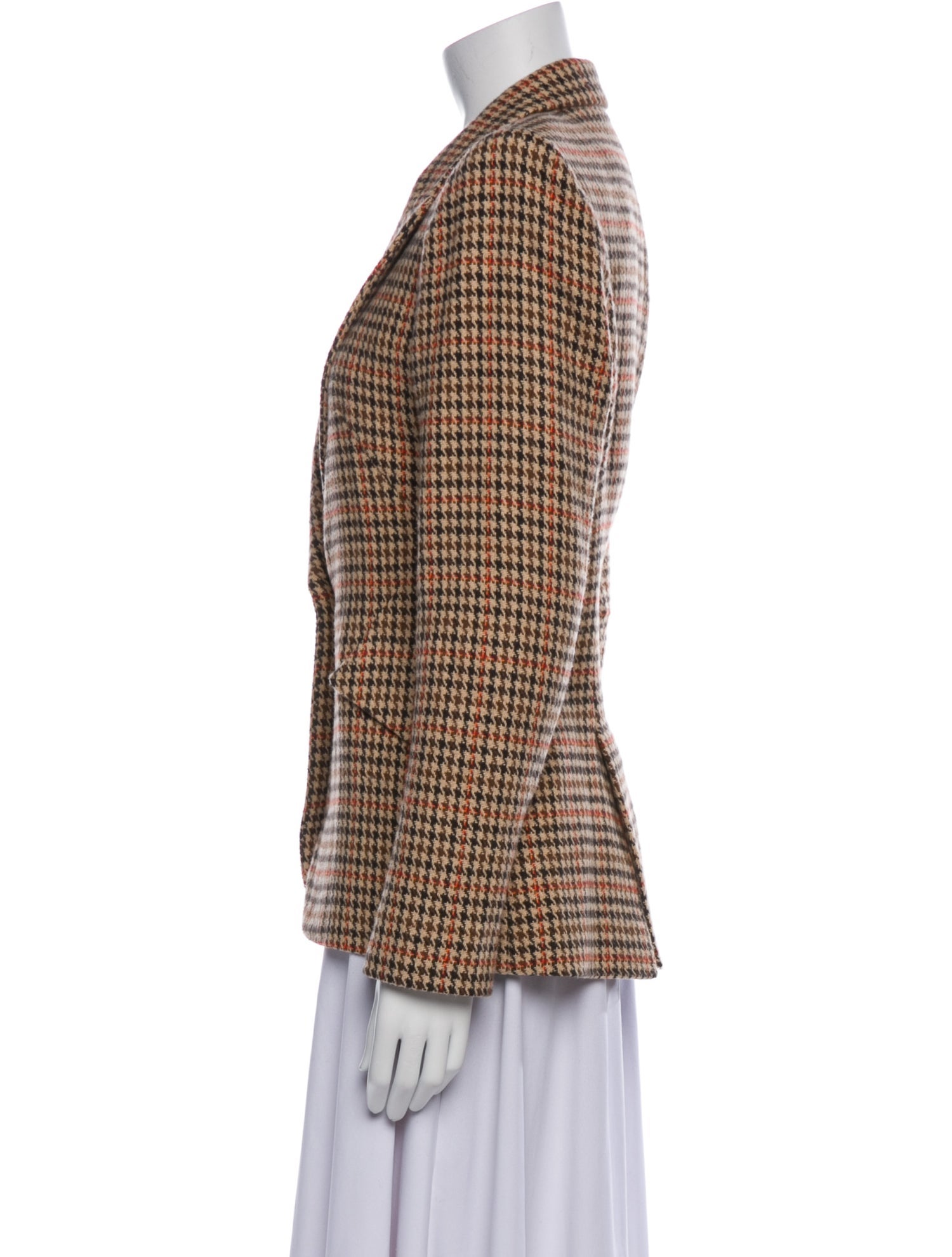 L'Agence Plaid Print Blazer