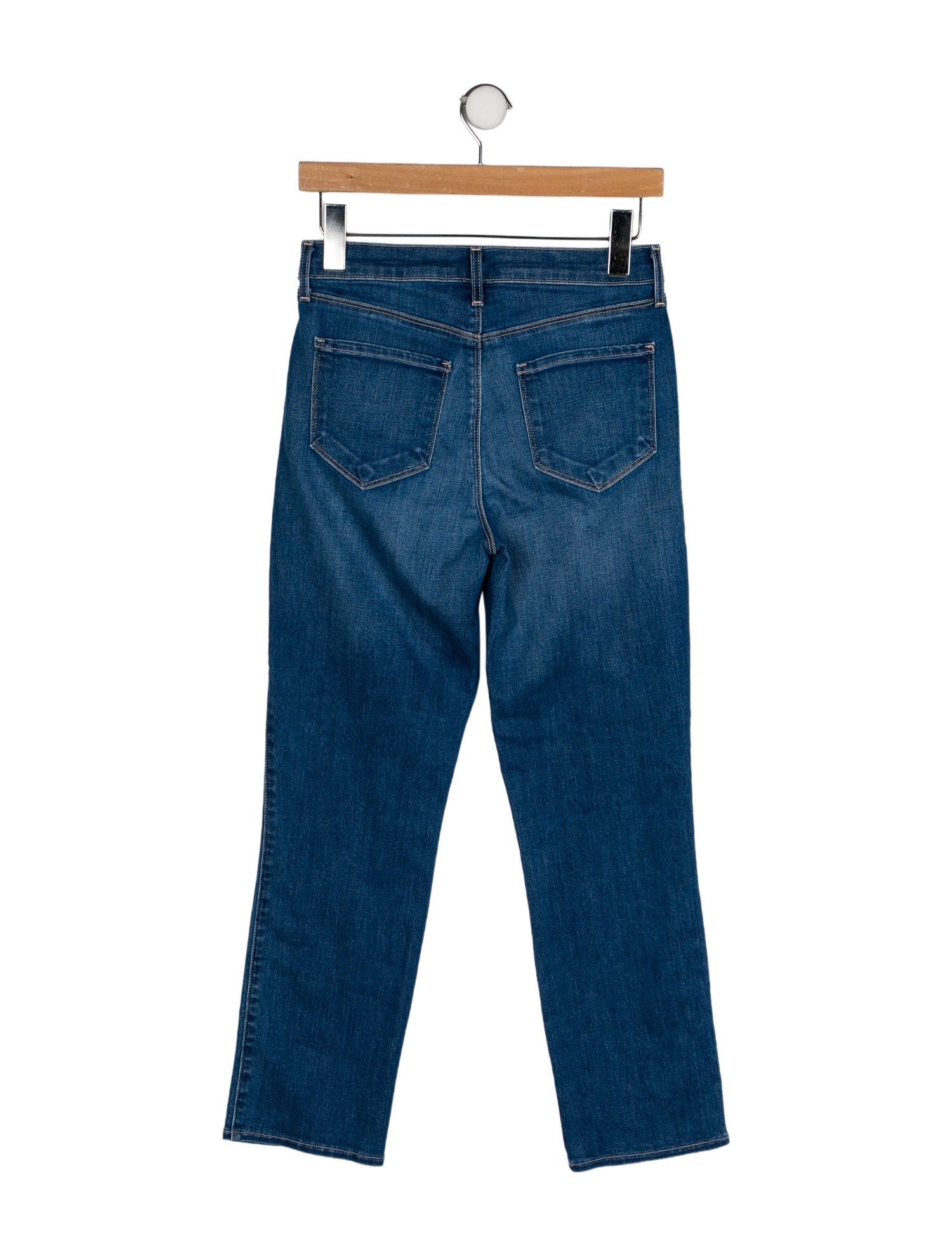 L'Agence Mid-Rise Straight Leg Jeans