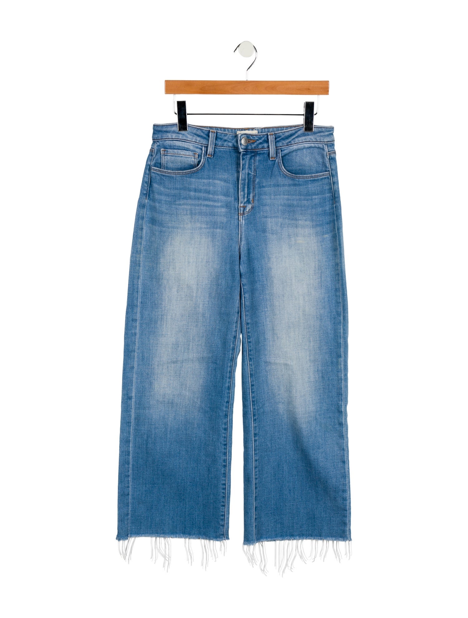 L'Agence Mid-Rise Wide Leg Jeans