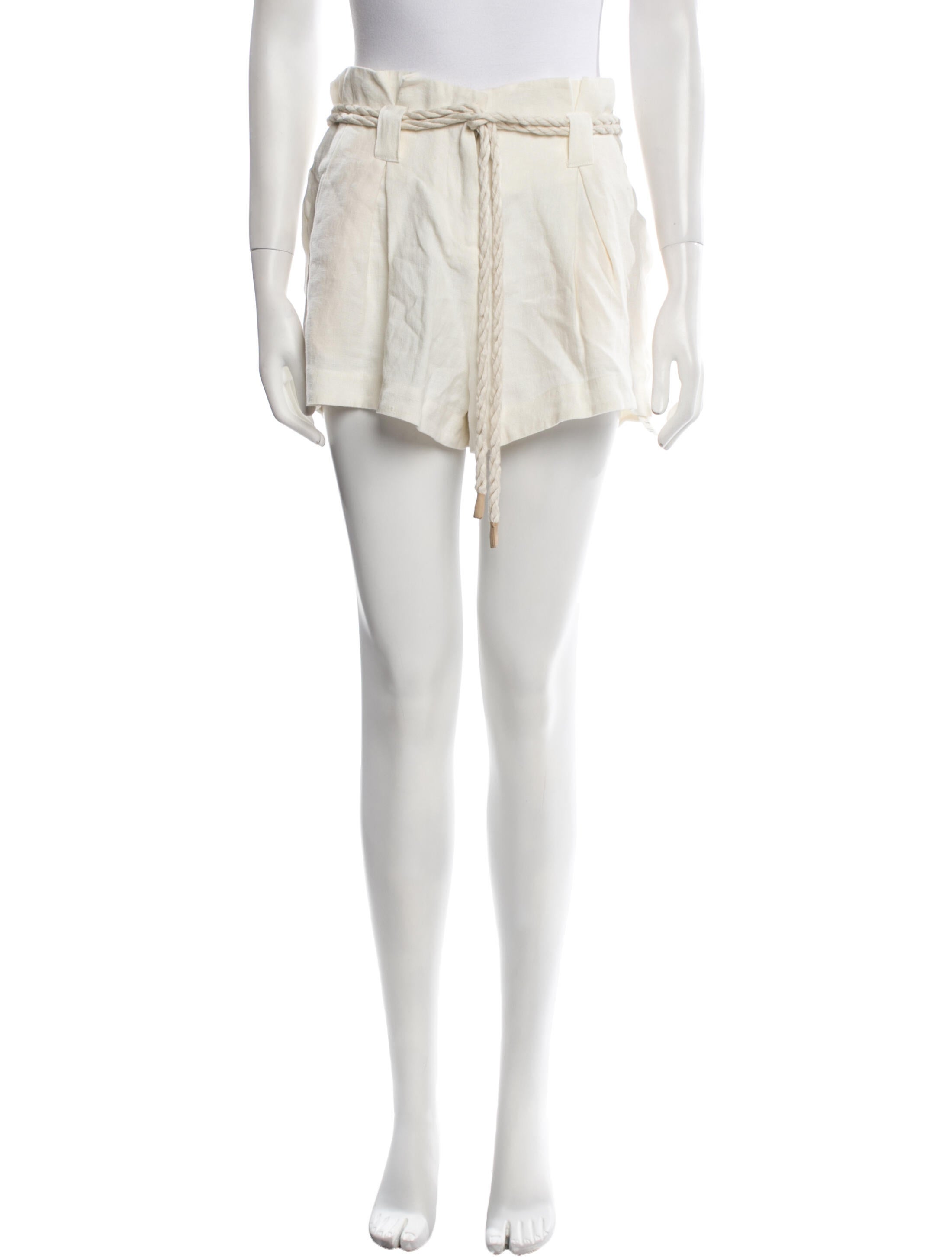 L'Agence Linen Mini Shorts