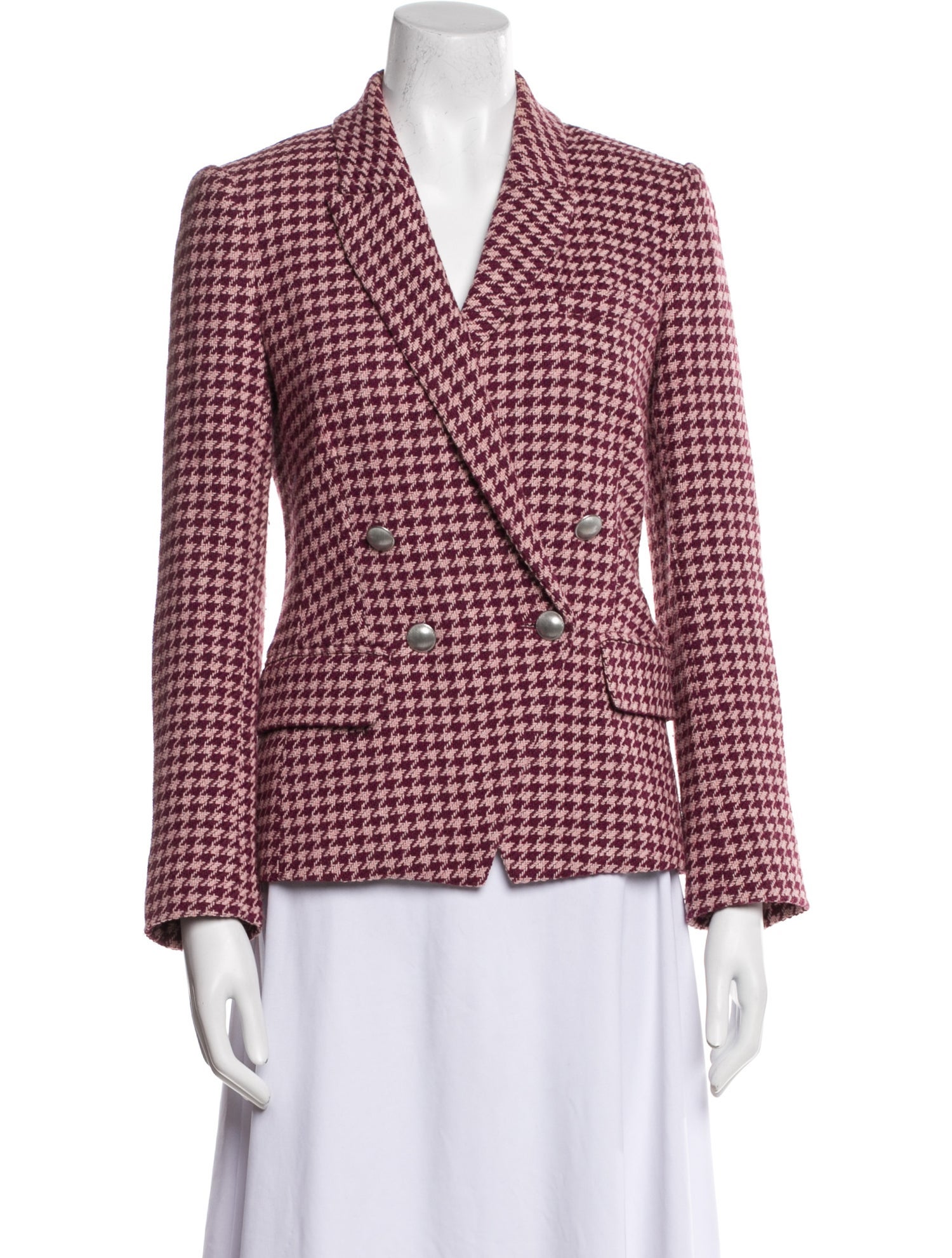 L'Agence Plaid Print Blazer