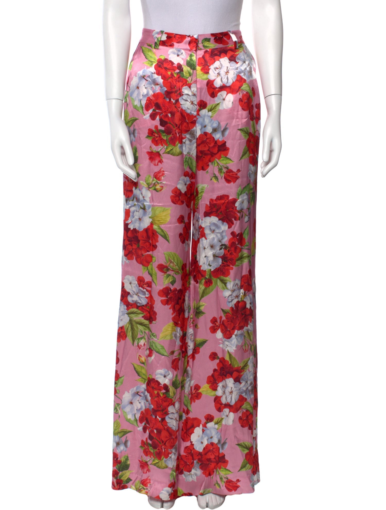 L'Agence Floral Print Wide Leg Pants w/ Tags