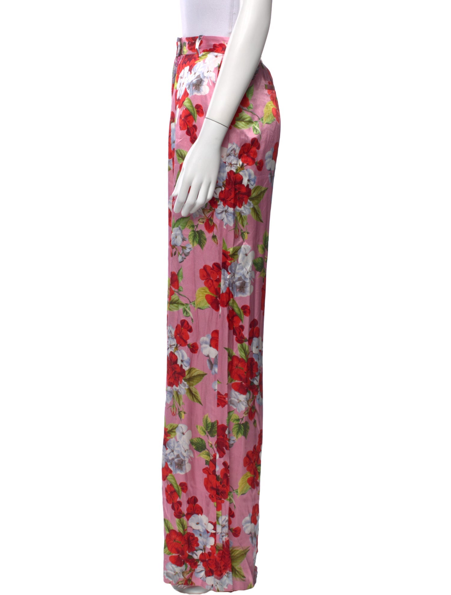 L'Agence Floral Print Wide Leg Pants w/ Tags