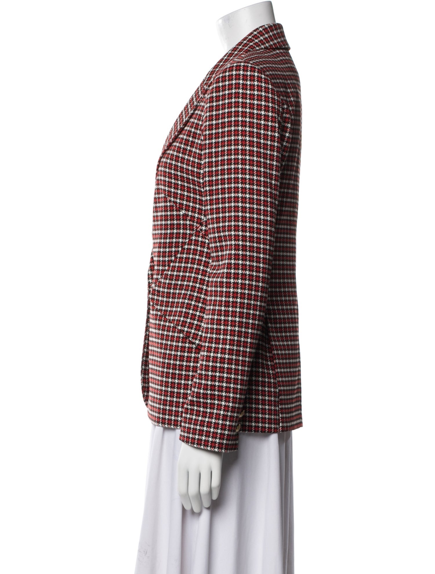 L'Agence Plaid Print Blazer