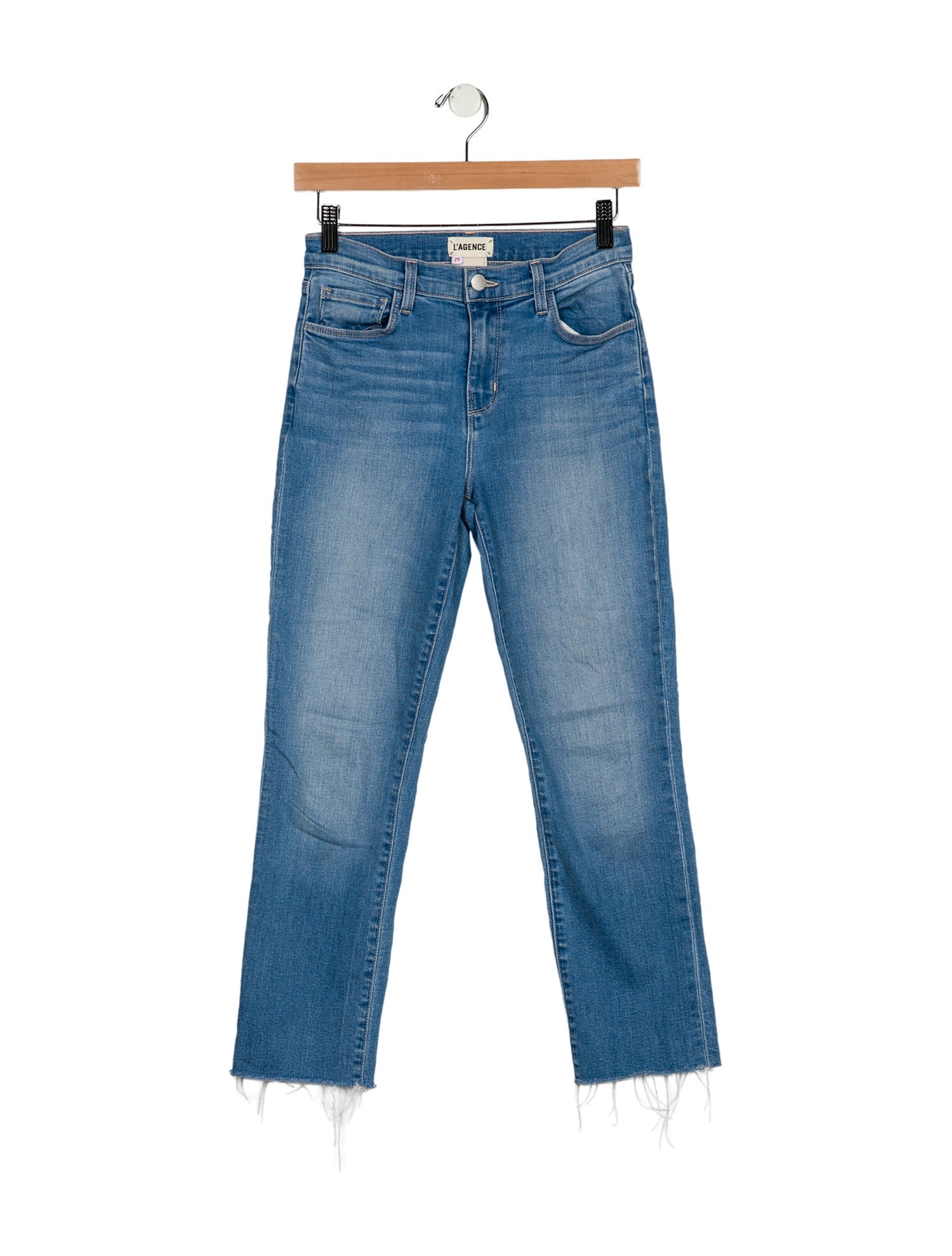 L'Agence Mid-Rise Straight Leg Jeans