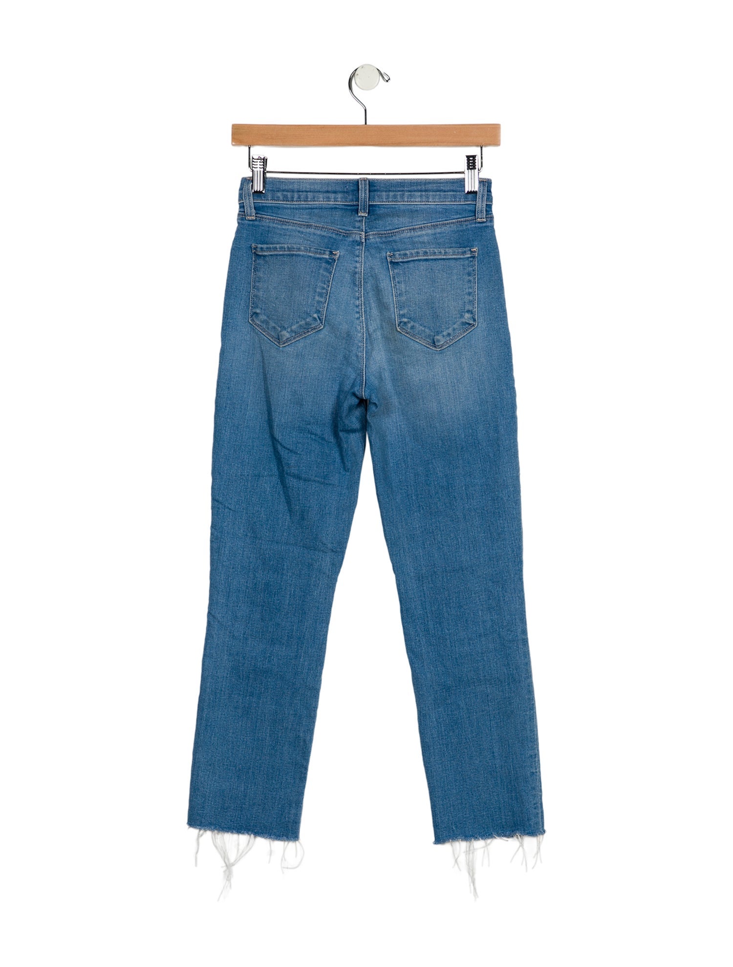 L'Agence Mid-Rise Straight Leg Jeans