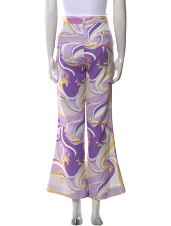 L'Agence Printed Wide Leg Pants