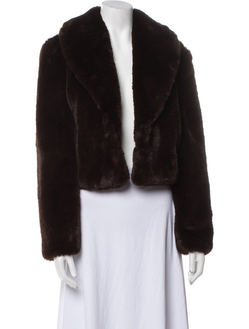 L'Agence Faux Fur Jacket