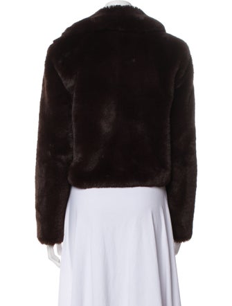 L'Agence Faux Fur Jacket