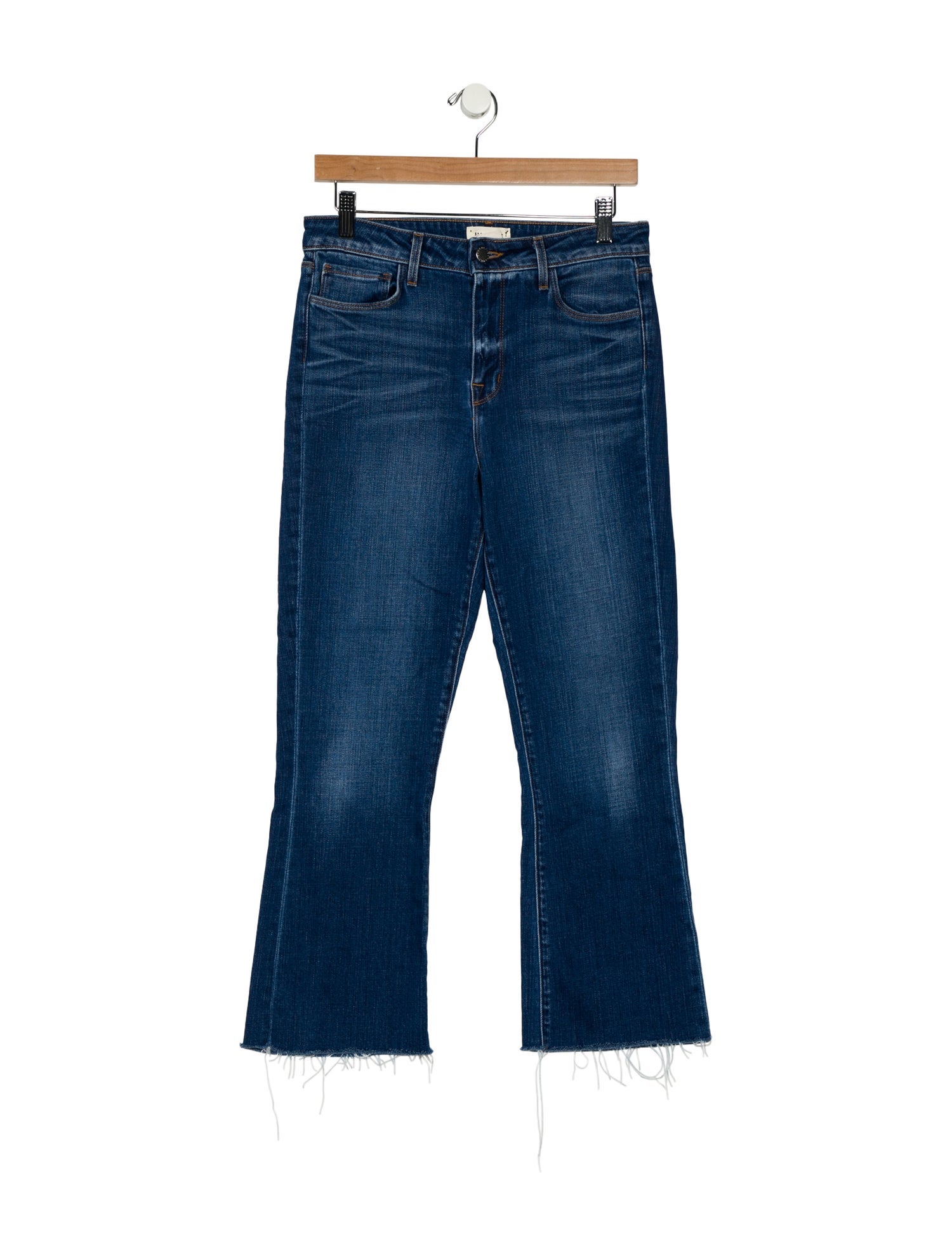 L'Agence Mid-Rise Wide Leg Jeans