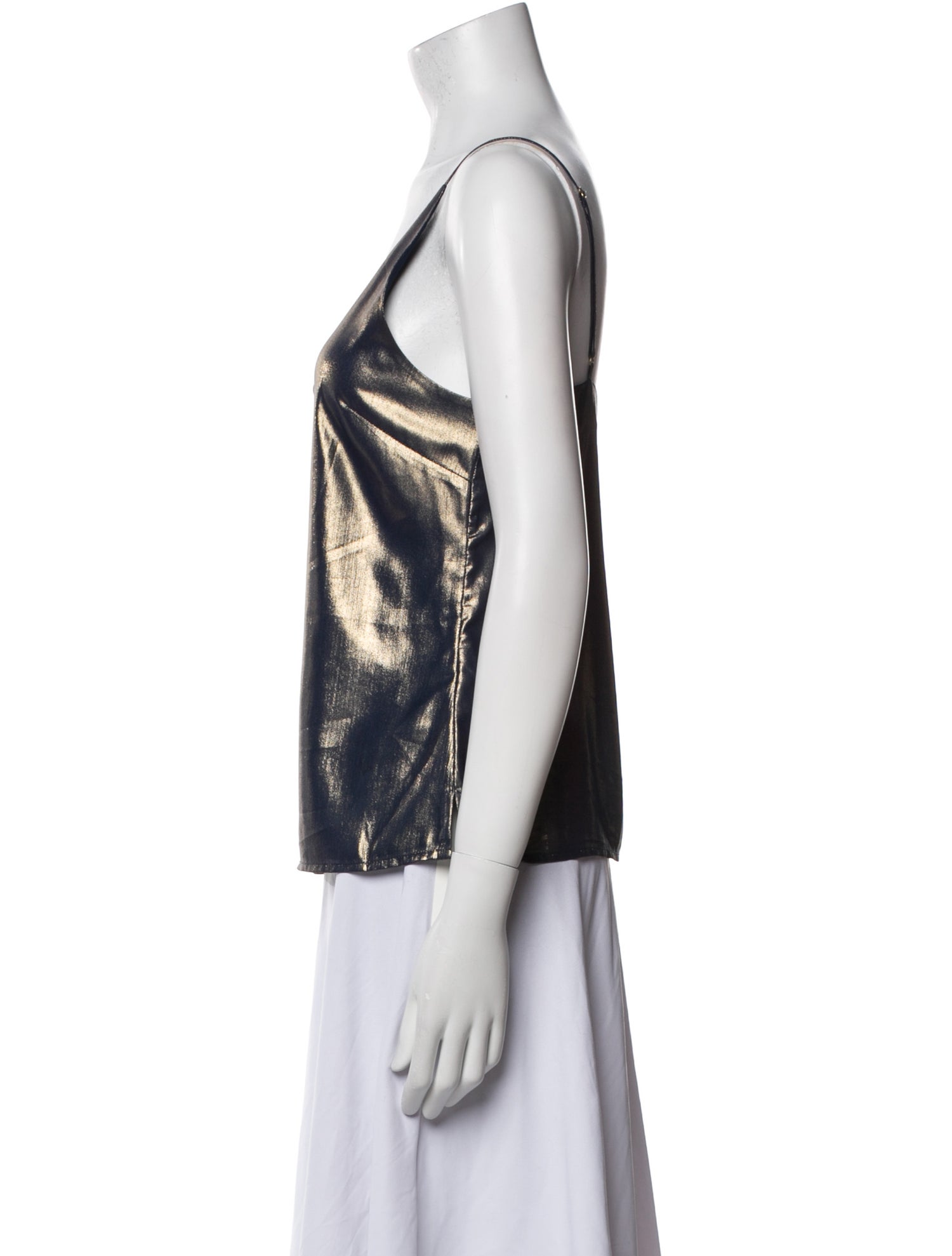 L'Agence Printed V-Neck Top