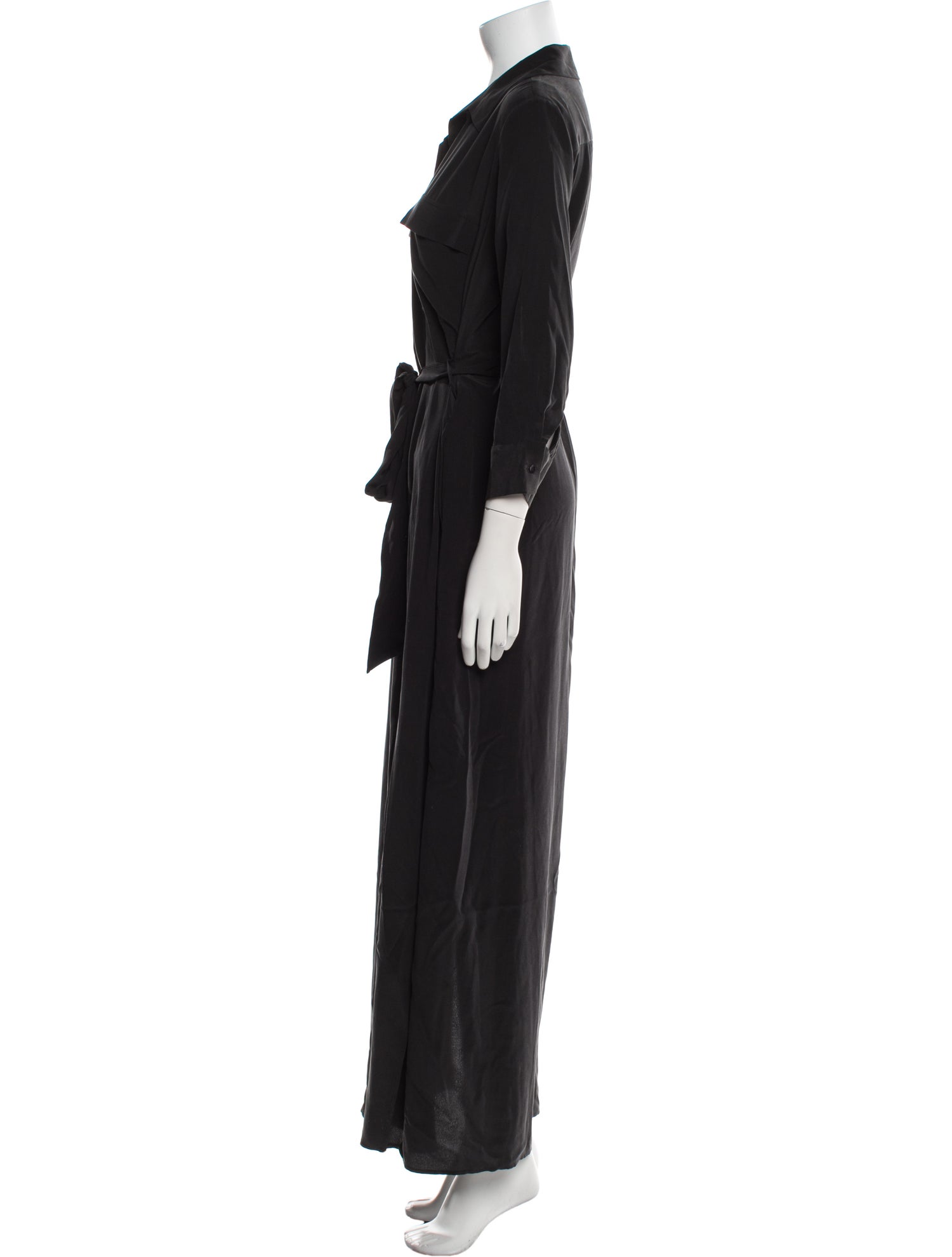 L'Agence Silk Long Dress