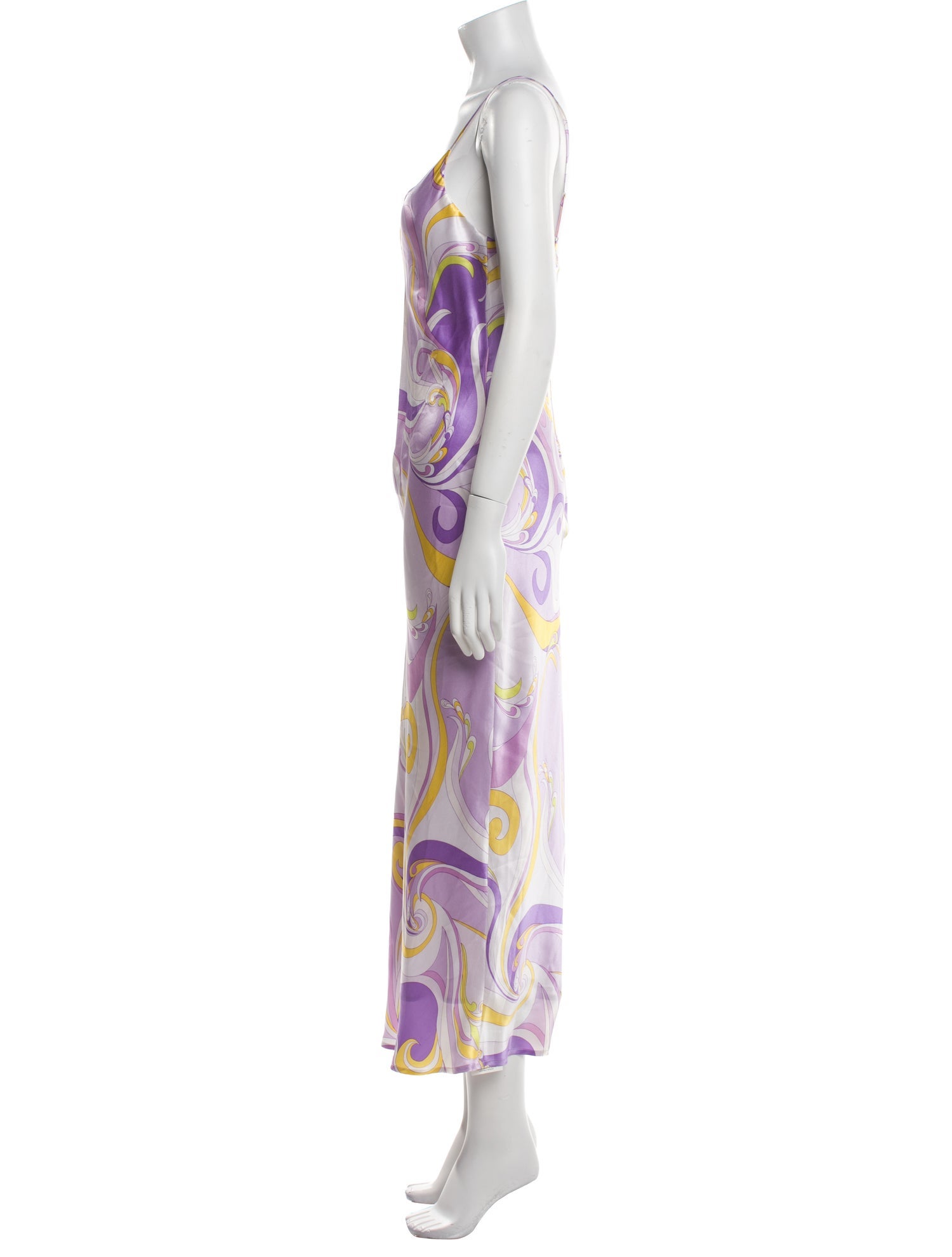 L'Agence Silk Long Dress