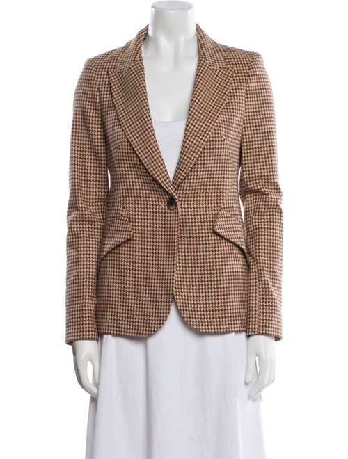 L'Agence Plaid Print Blazer