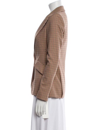 L'Agence Plaid Print Blazer