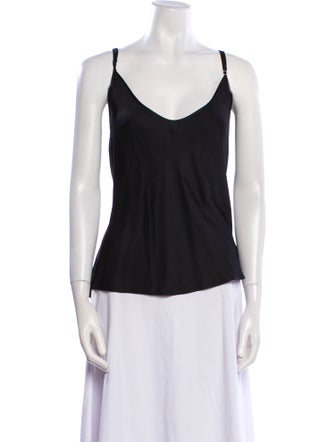 L'Agence V-Neck Sleeveless Top