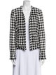 L'Agence Houndstooth Print Evening Jacket
