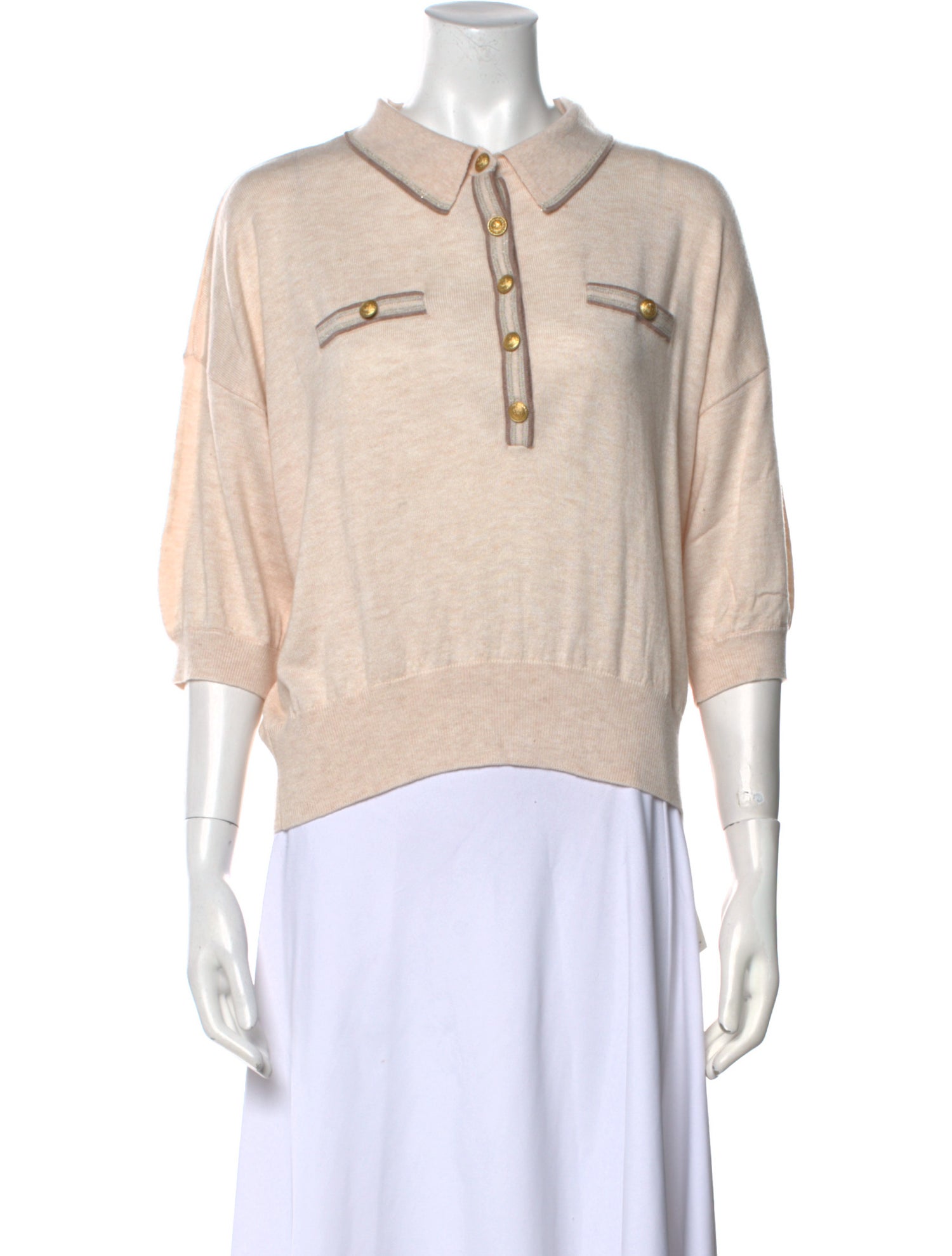 L'Agence Three-Quarter Sleeve Sweatshirt