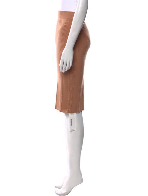 L'Agence Pleated Accents Knee-Length Skirt