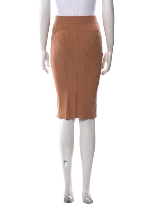 L'Agence Pleated Accents Knee-Length Skirt