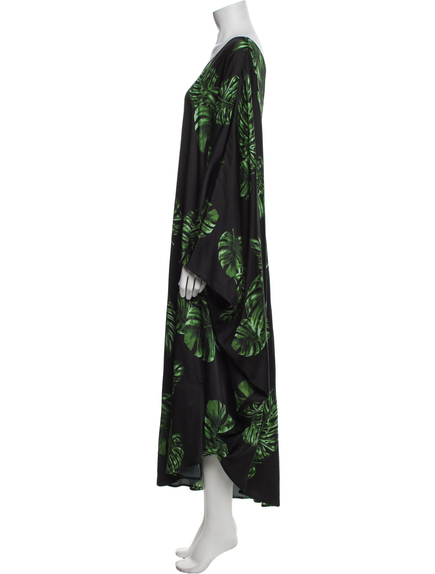 L'Agence Floral Print Midi Length Dress