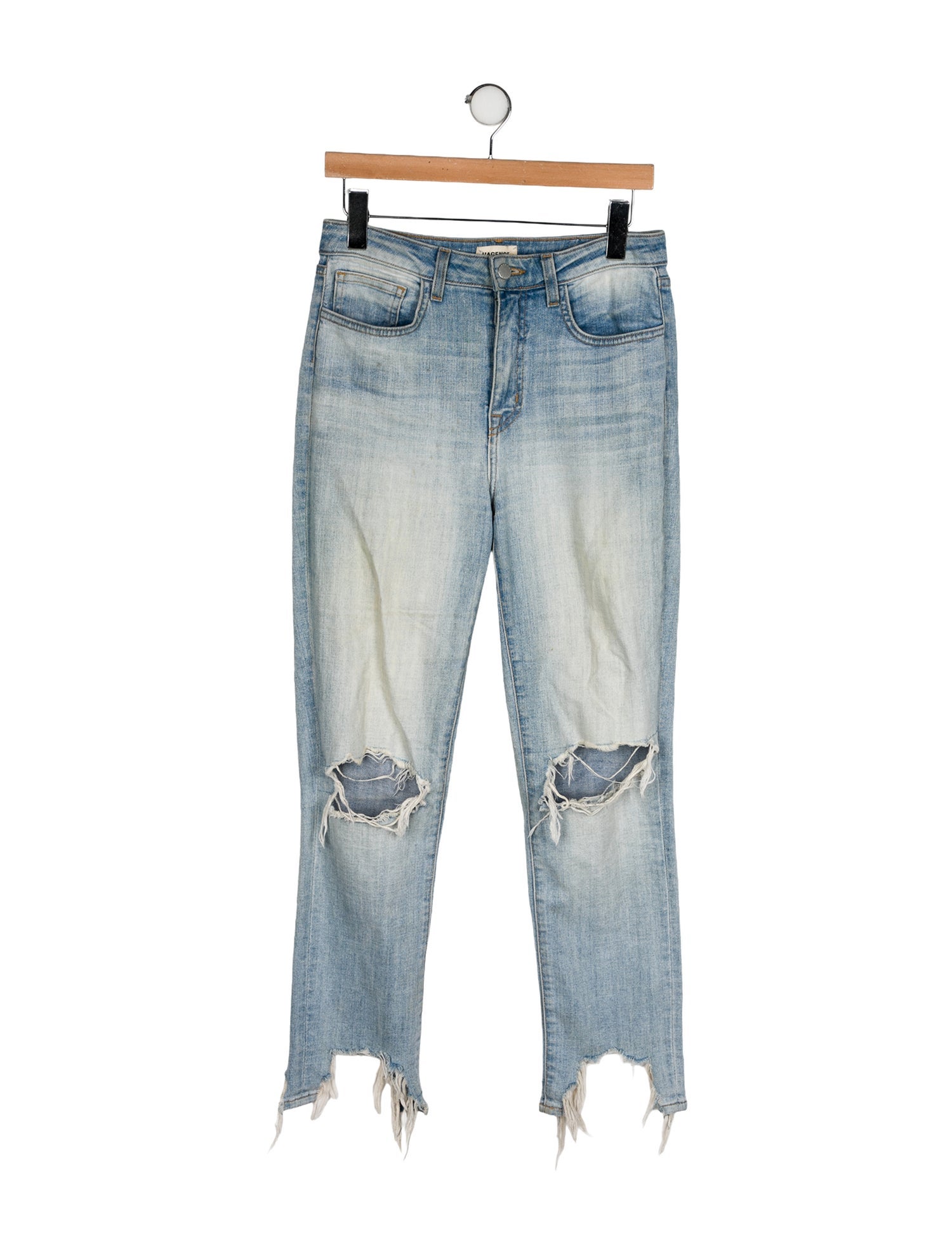 L'Agence Mid-Rise Straight Leg Jeans