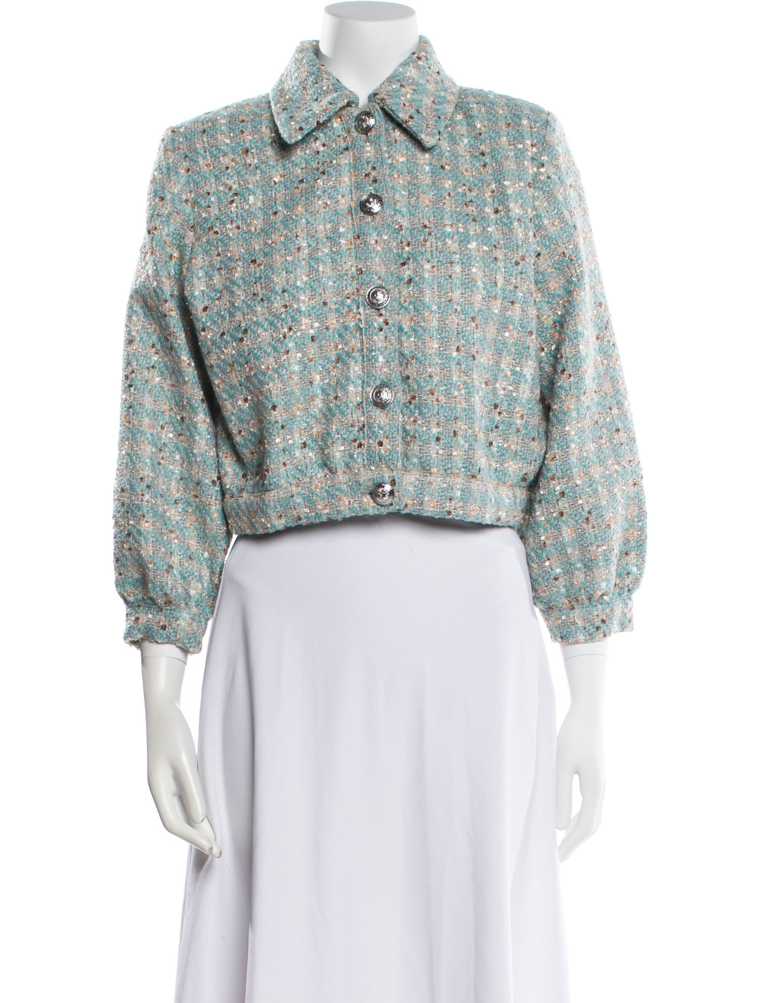 L'Agence Tweed Pattern Jacket