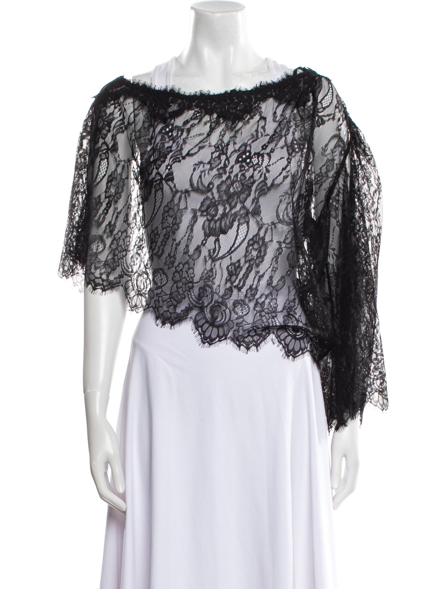 L'Agence Bateau Neckline Three-Quarter Sleeve Blouse w/ Tags