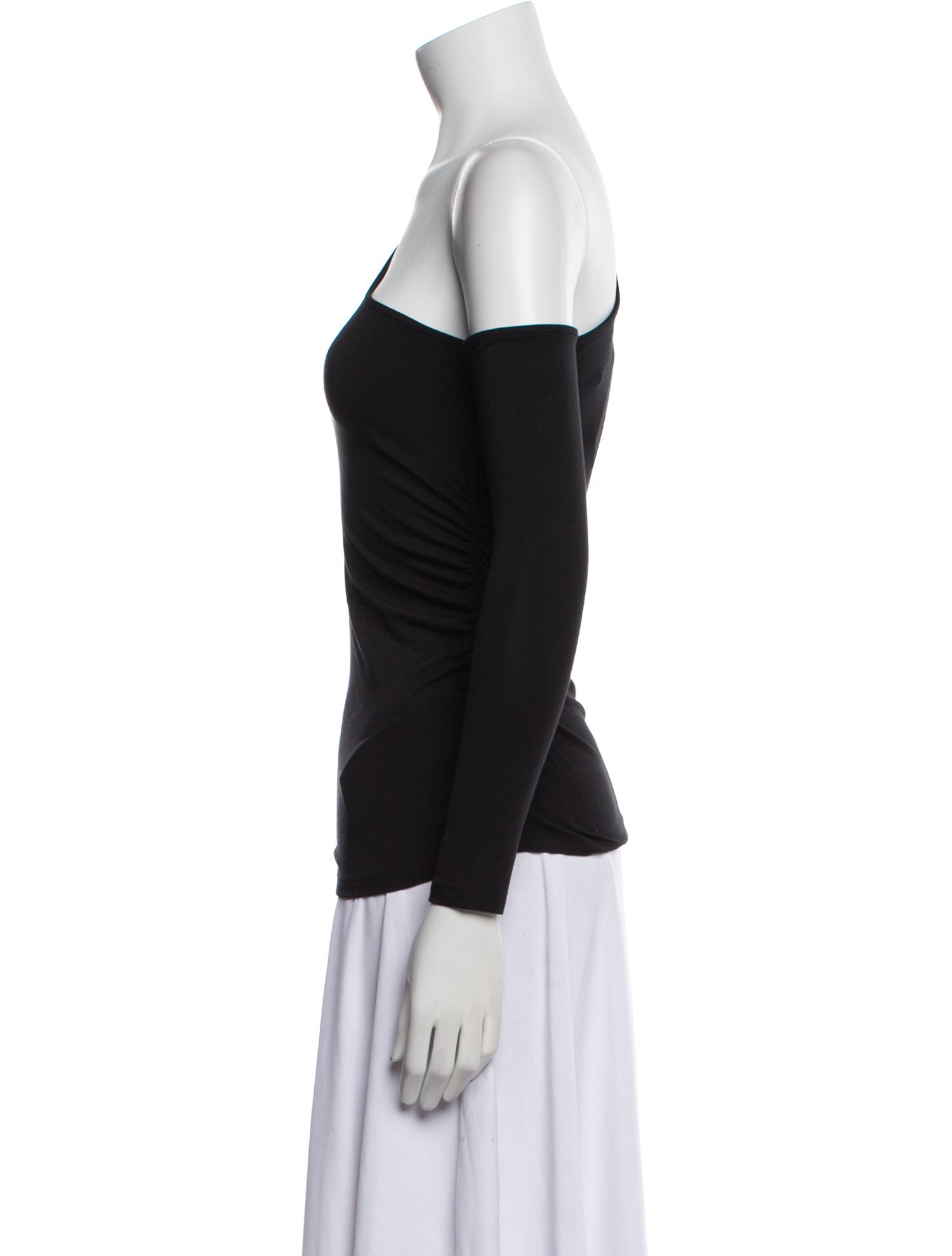 L'Agence One-Shoulder Long Sleeve Top w/ Tags