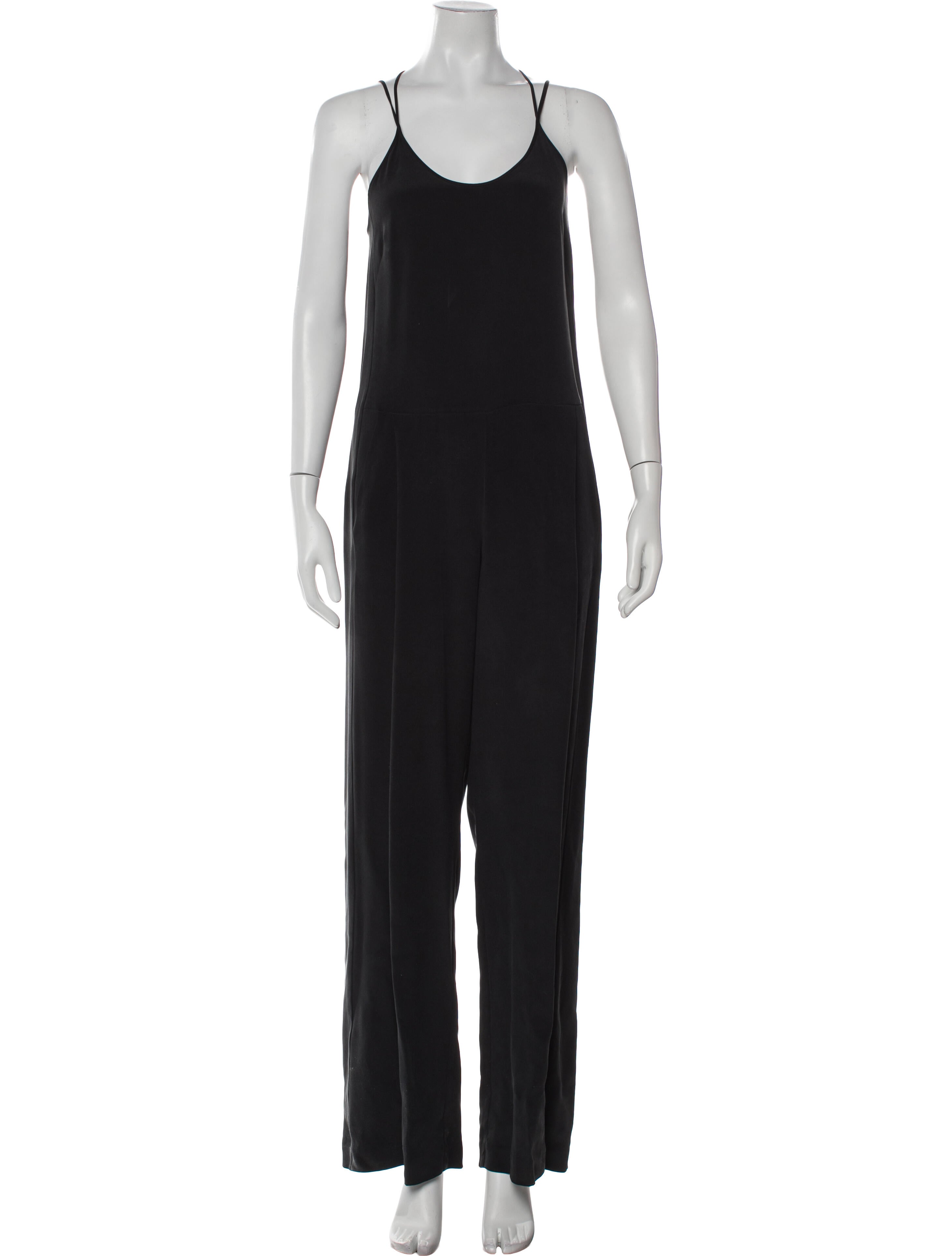L'Agence Silk Scoop Neck Jumpsuit