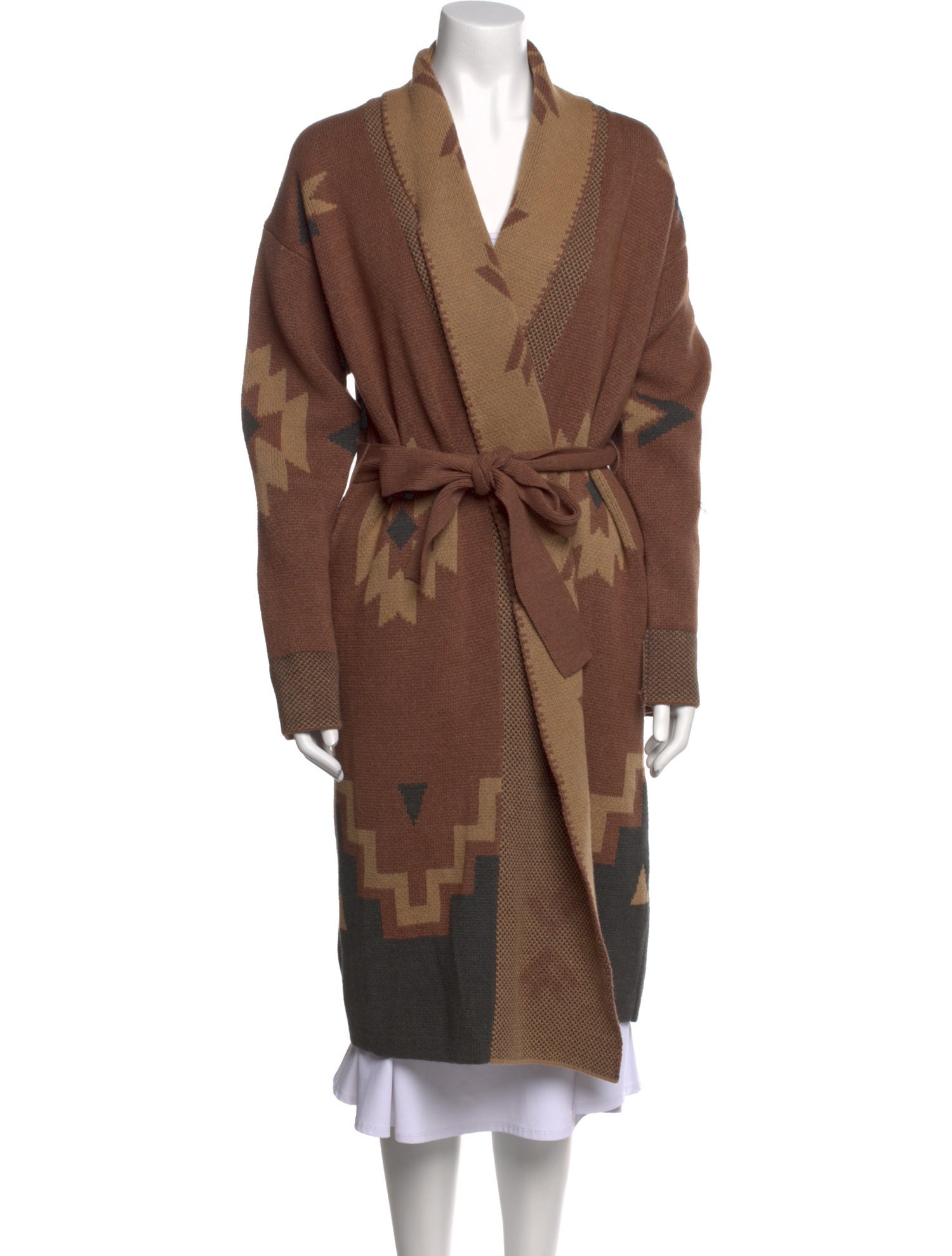 L'Agence Printed Cowl Neck Sweater