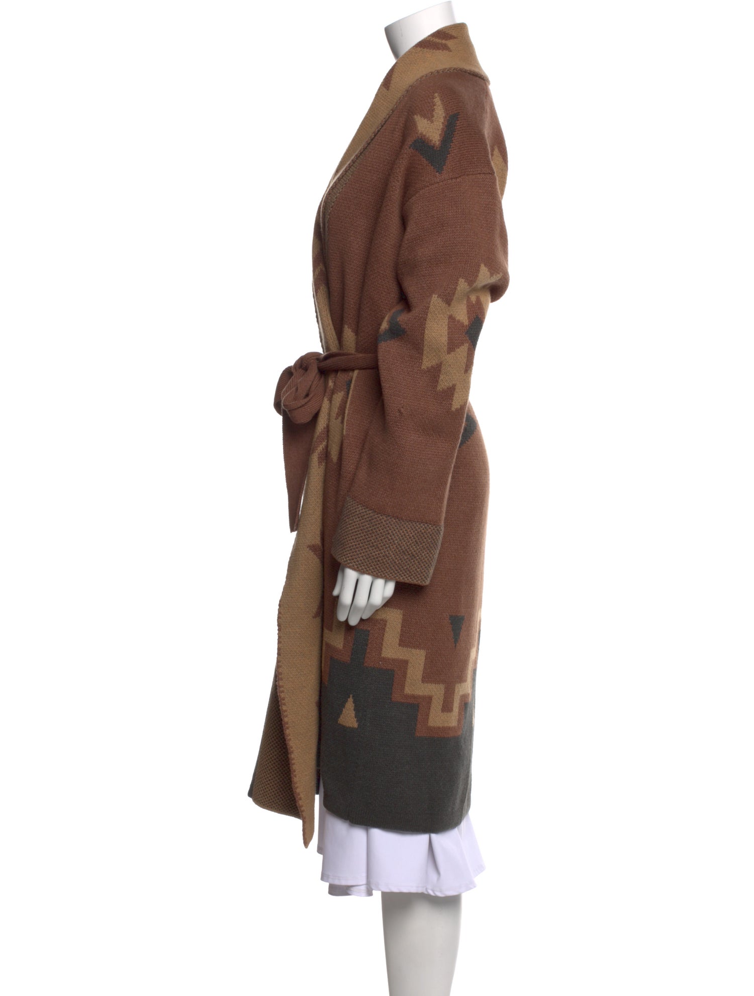 L'Agence Printed Cowl Neck Sweater