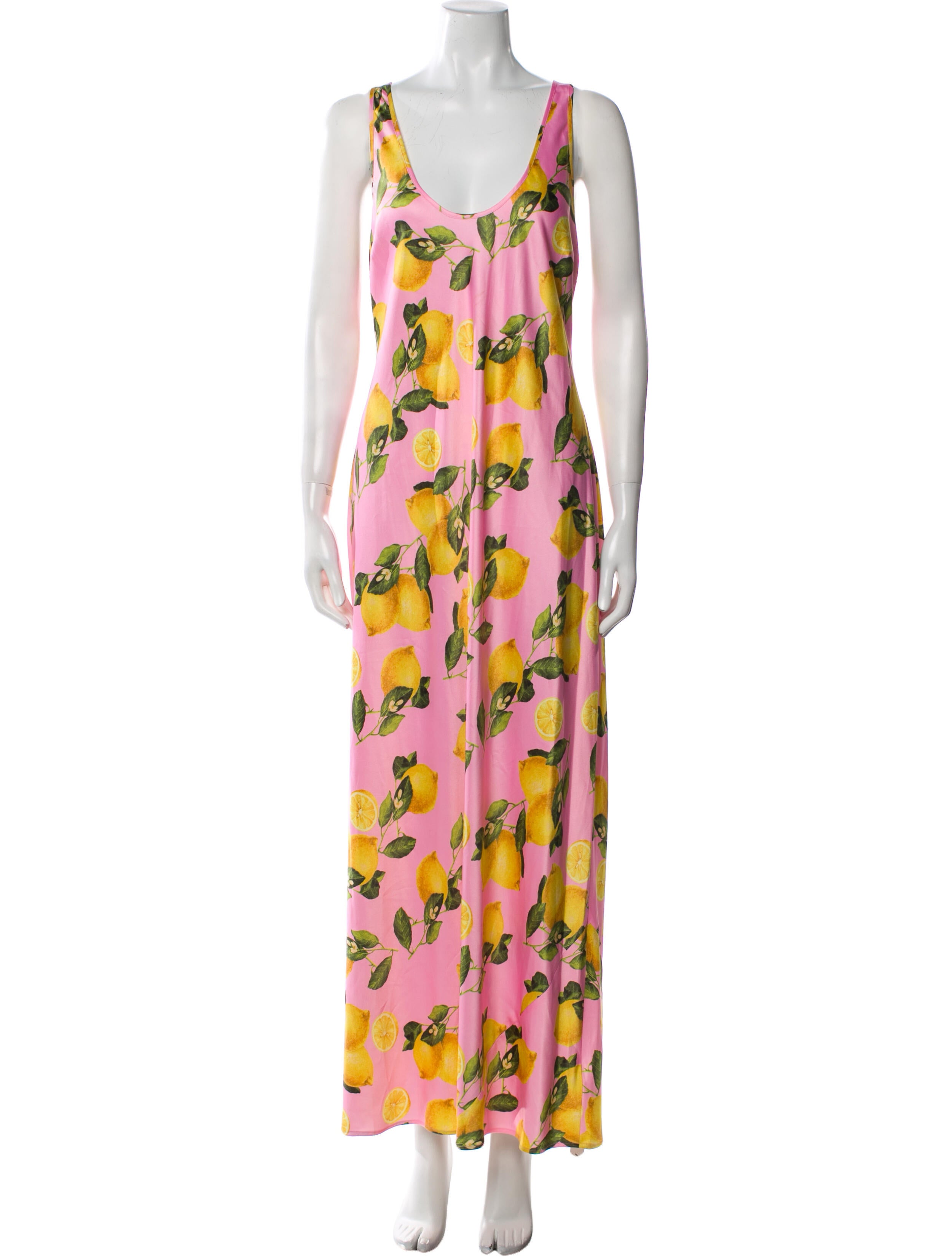 L'Agence Printed Long Dress