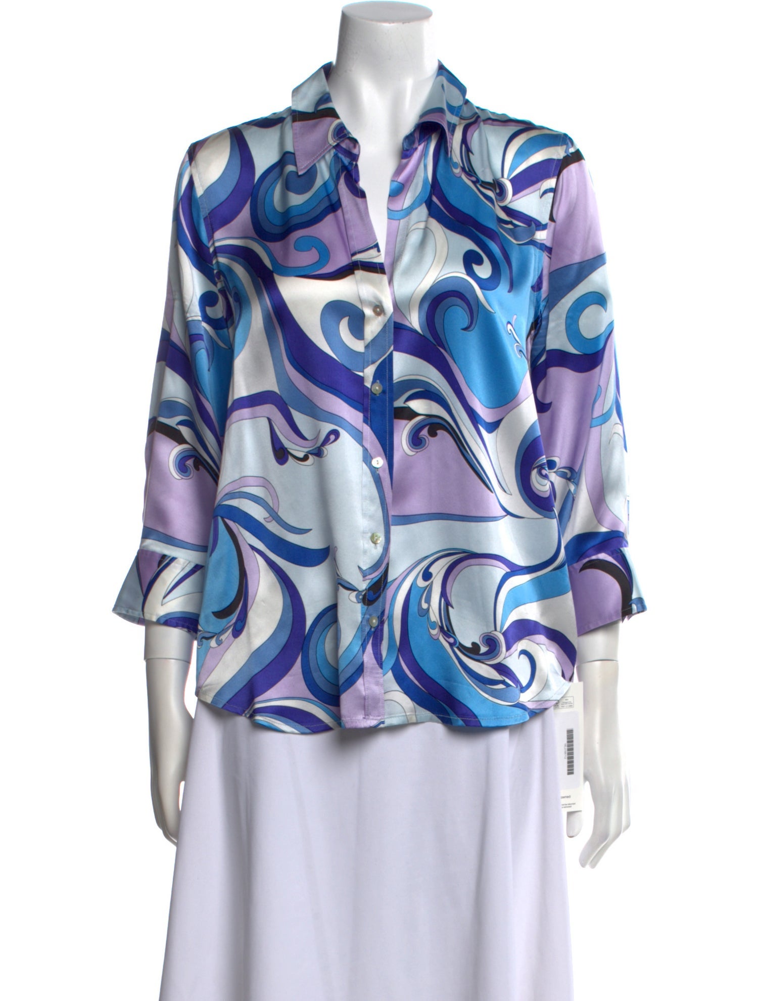 L'Agence Silk Printed Blouse