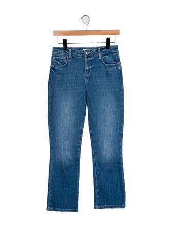 L'Agence Mid-Rise Straight Leg Jeans