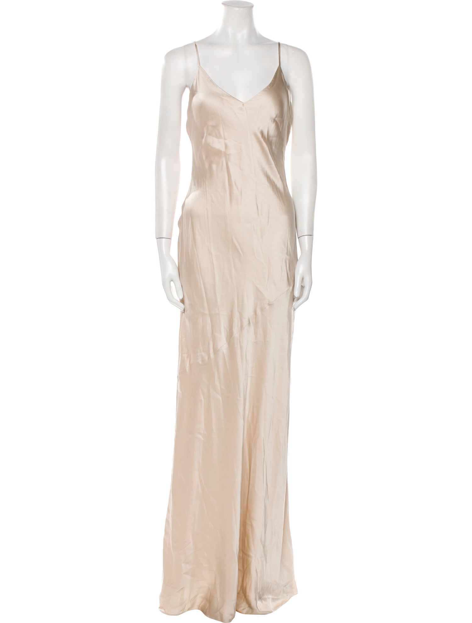 L'Agence Silk Long Dress