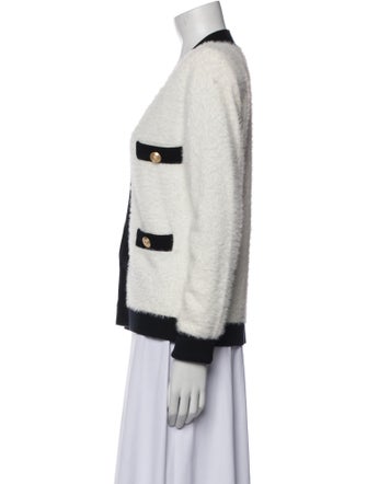 L'Agence Nylon Colorblock Pattern Blazer