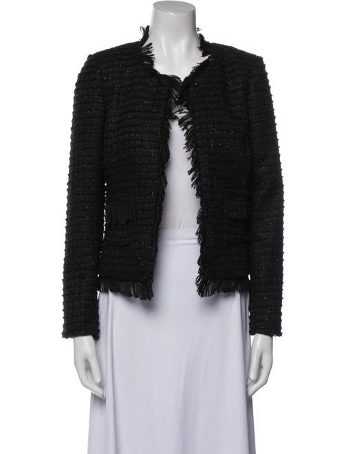 L'Agence Tweed Pattern Evening Jacket